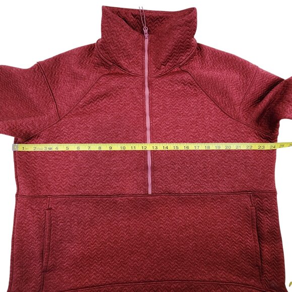 L.L. Bean Quilted Jacket | 1X Plus | Lightweight Maroon Layer - Picture 3 of 13